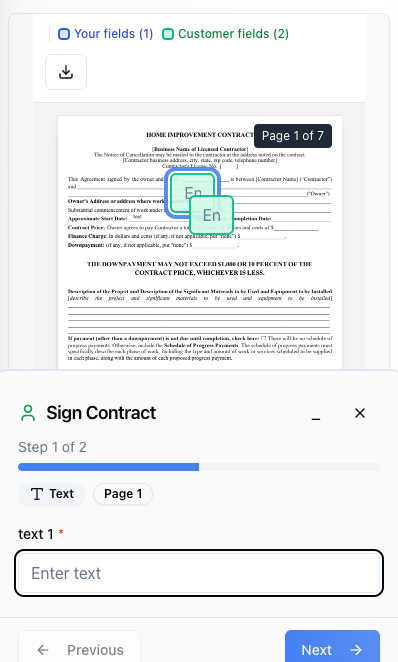 Change Order Updates